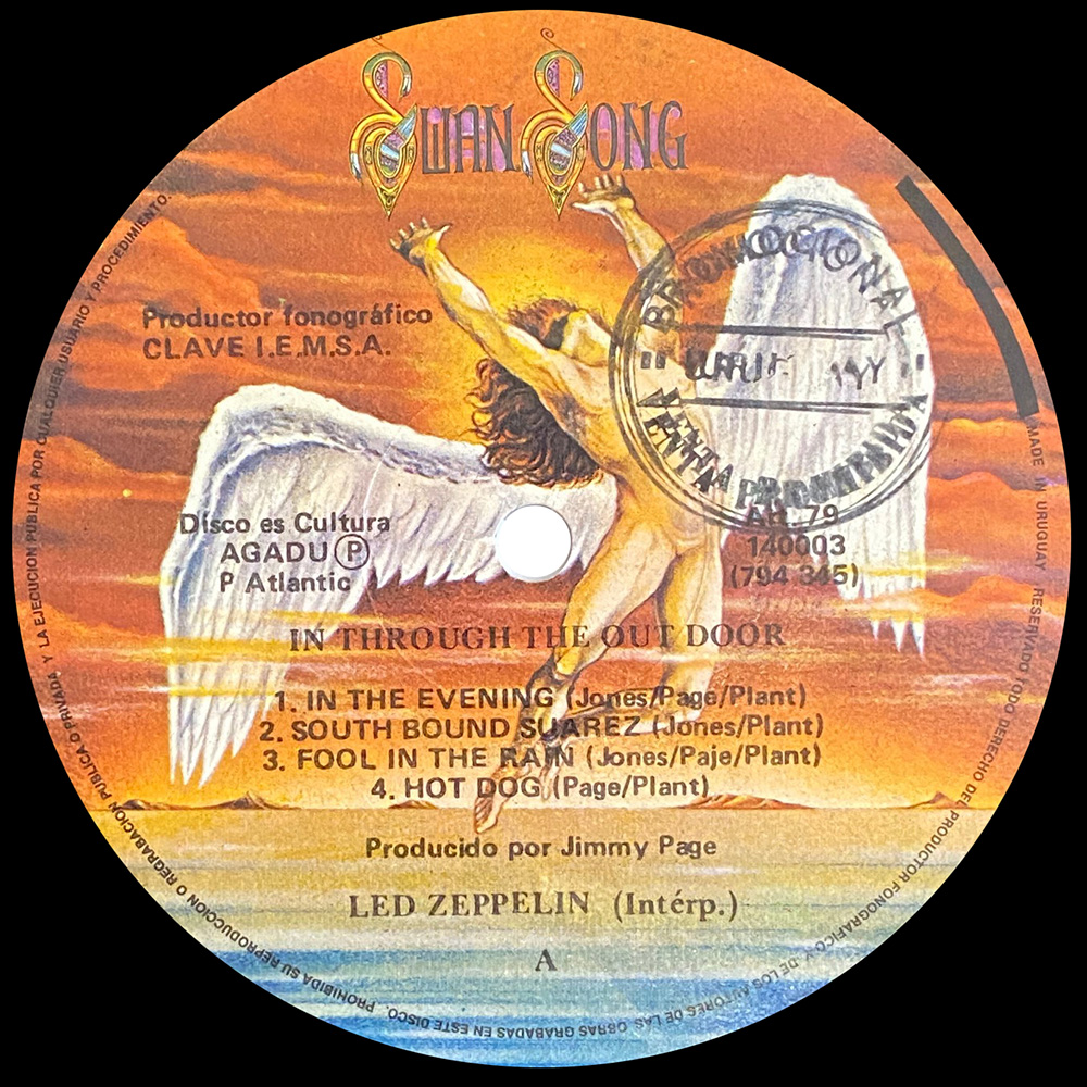 LP <br>In Through the Out Door <br>Uruguay, Promo (140003) #2