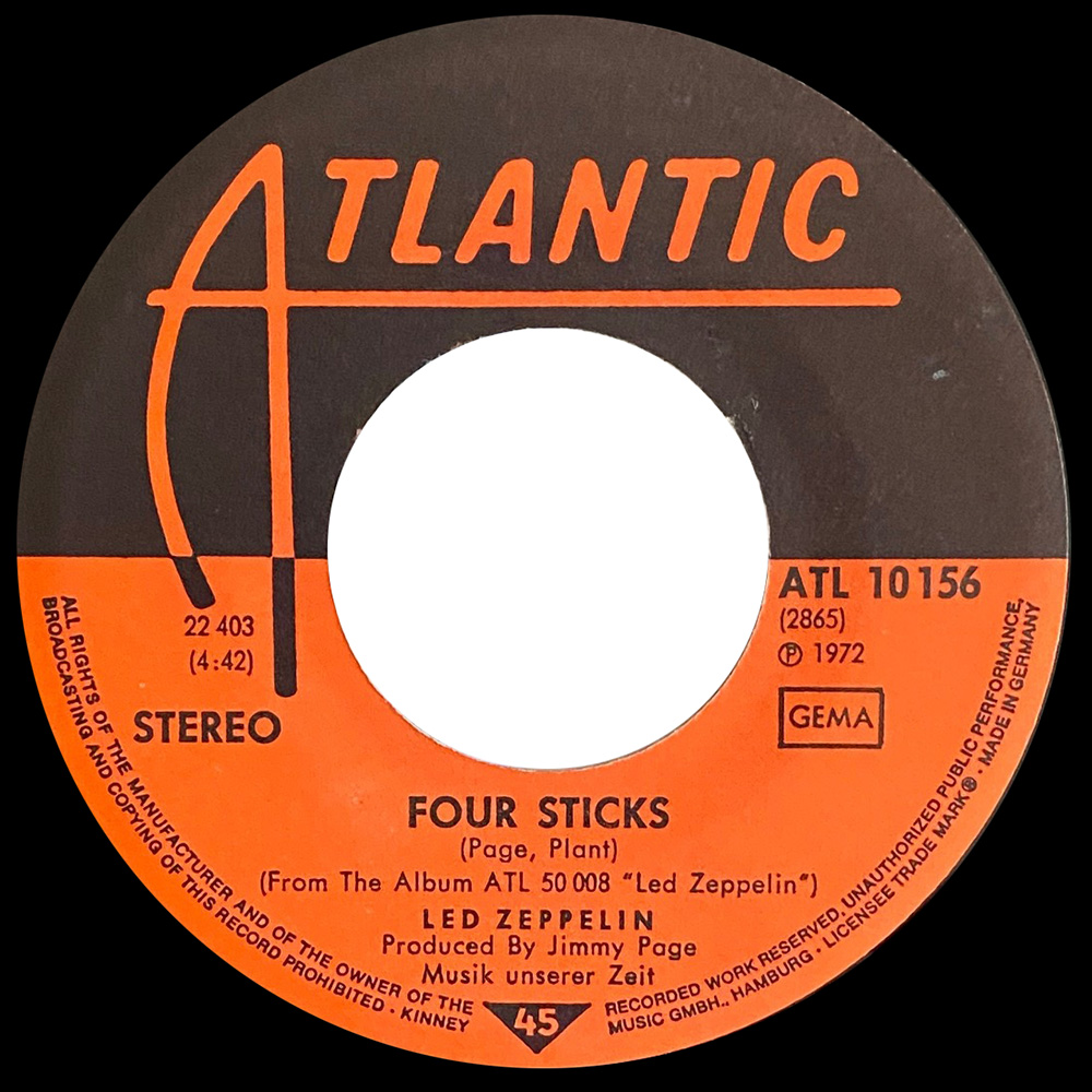 Single <br>Germany (ATL 10156) <br>Rock and Roll / Four Sticks (#4) - Image 4