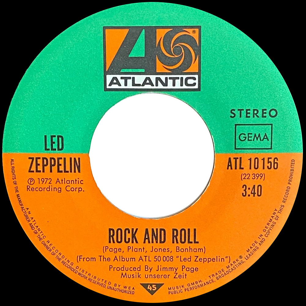 Single <br>Germany (ATL 10156) <br>Rock and Roll / Four Sticks (#5) - Image 4