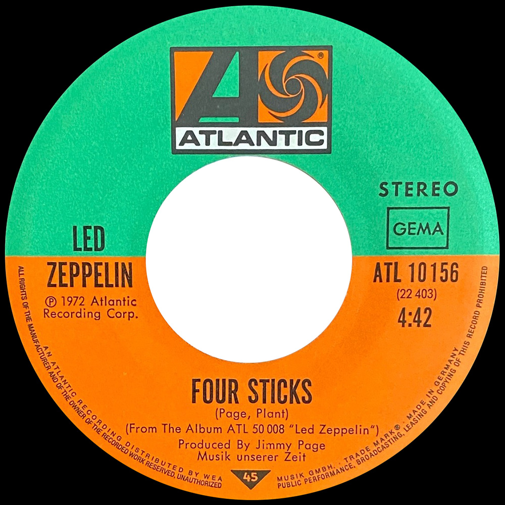 Single <br>Germany (ATL 10156) <br>Rock and Roll / Four Sticks (#5) - Image 5