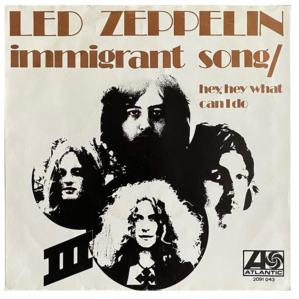 Single <br>Holland (2091 043) <br>Immigrant Song / Hey, Hey What Can I Do (#1) - Image 2