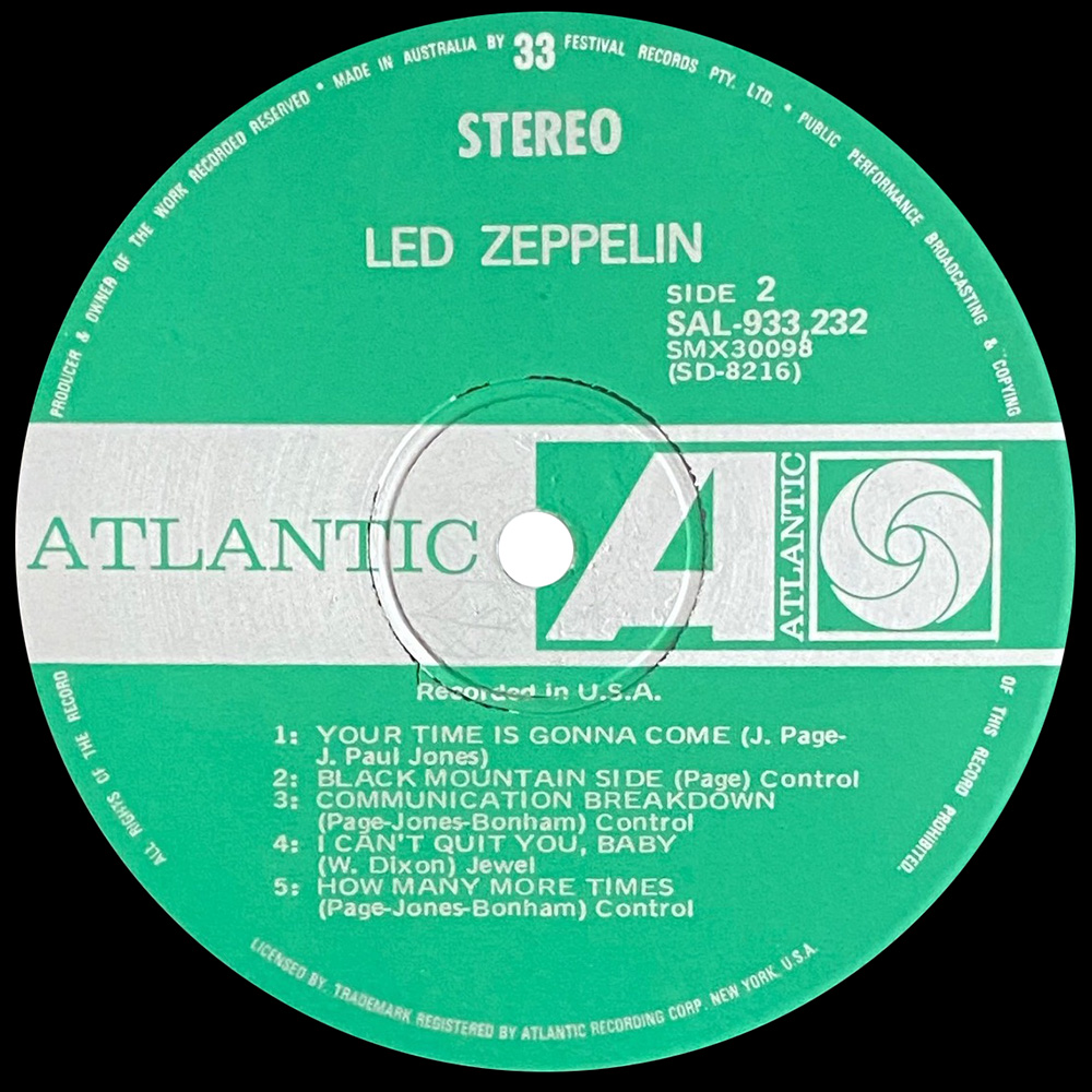 LP <br>Led Zeppelin <br>Australia (SAL-933,232) #6 - Image 4