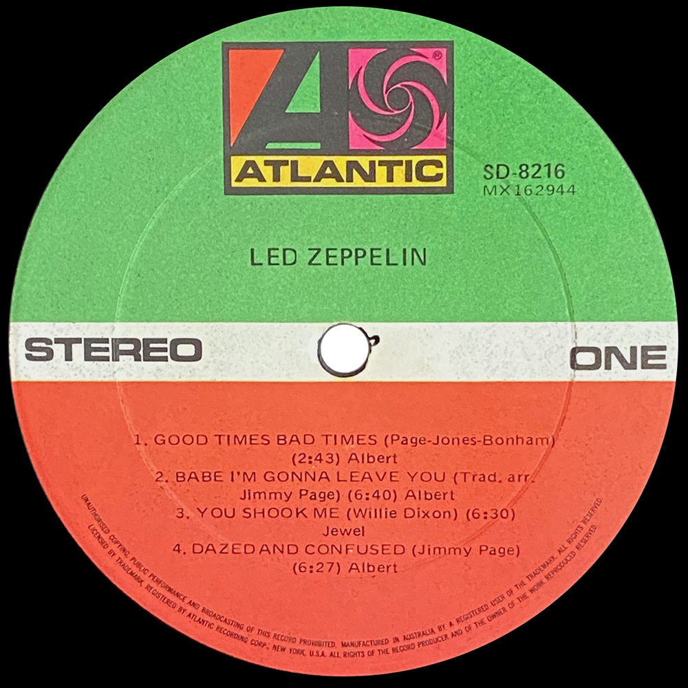 LP <br>Led Zeppelin <br>Australia (SD 8216) #3 - Image 3