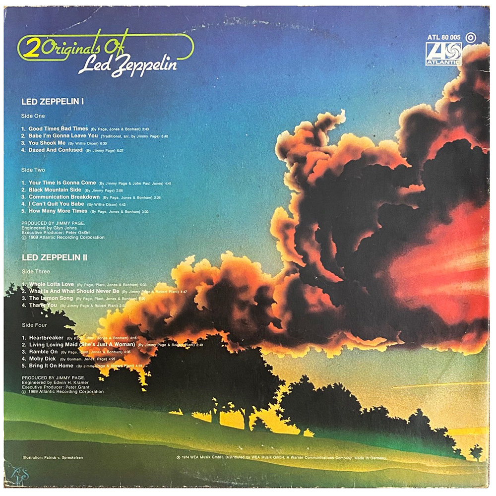 LP <br>2 Originals Of Led Zeppelin <br>France (ATL 80 005) - Image 3