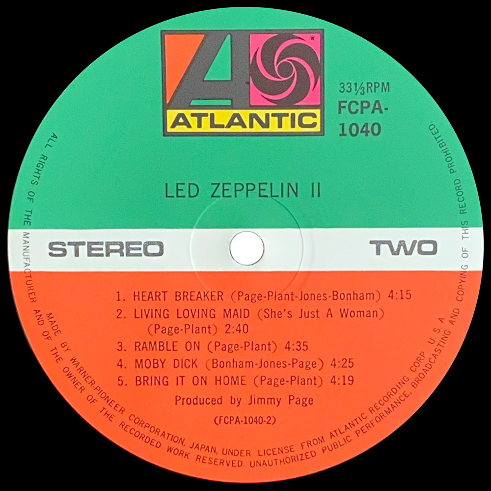LP <br>Led Zeppelin II <br>Japan (FCPA-1040) - Image 4