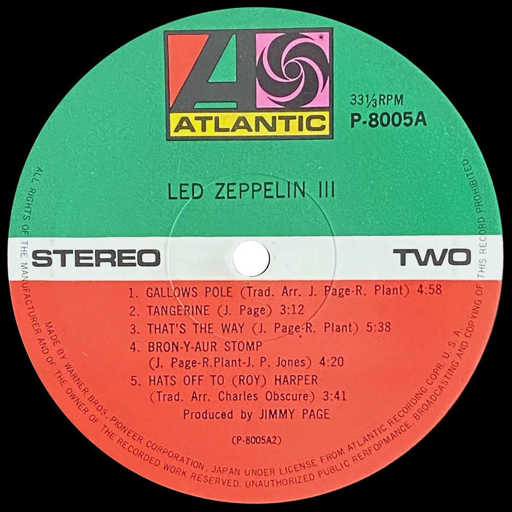 LP <br>Led Zeppelin III <br>Japan (P-8005A) #3 - Image 4