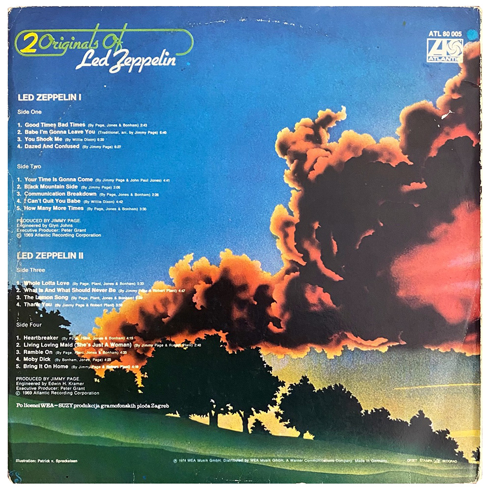 LP <br>2 Originals Of Led Zeppelin <br>Yugoslavia (ATL 80005) #1 - Image 2