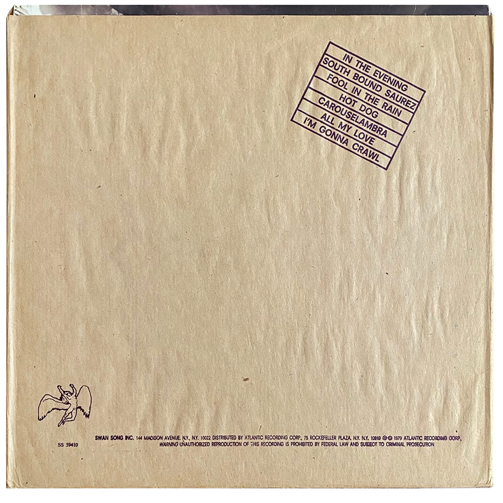 LP <br>In Through the Out Door <br>Yugoslavia (SS 59410) - Image 2