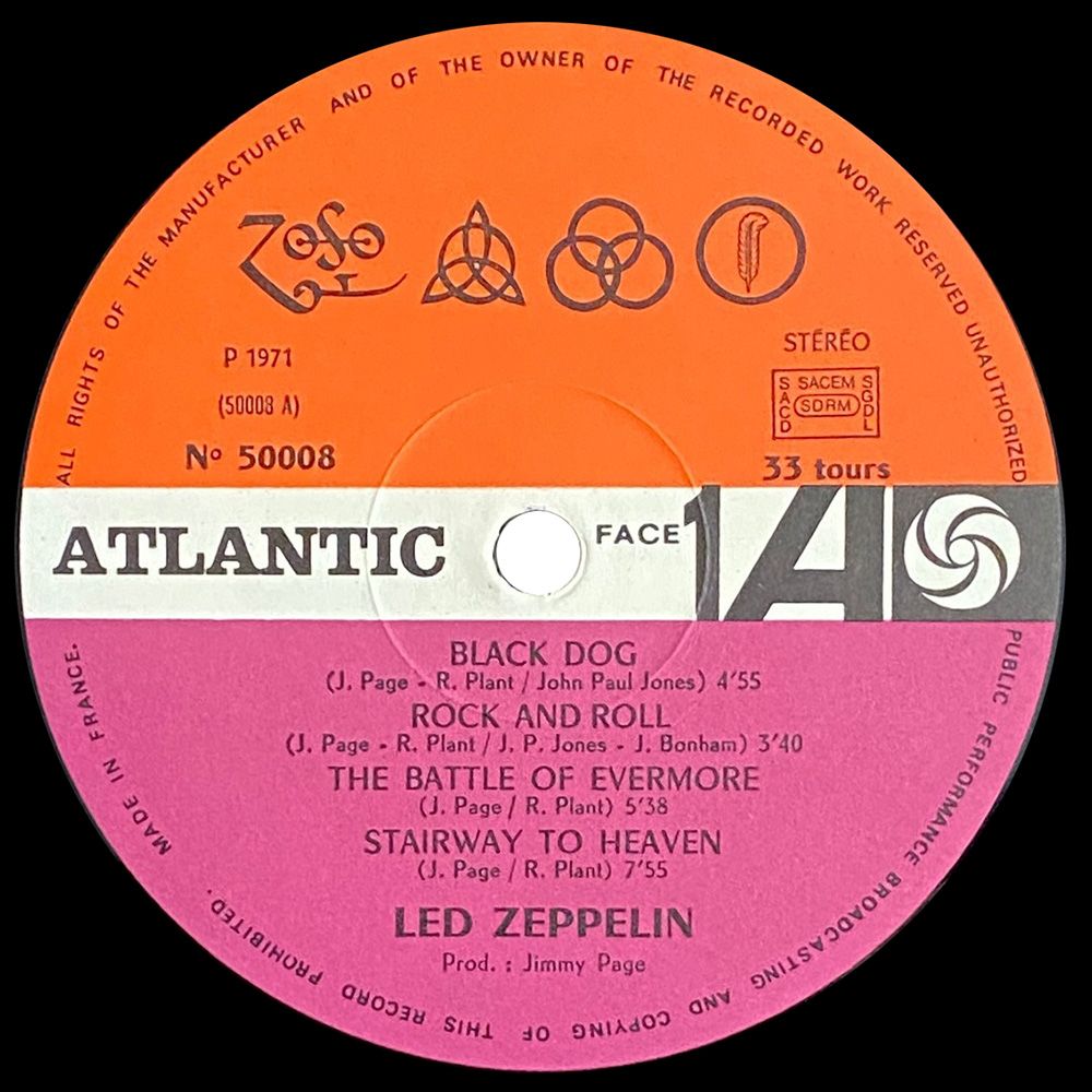 LP <br>Led Zeppelin IV <br>France (50008) - Image 7