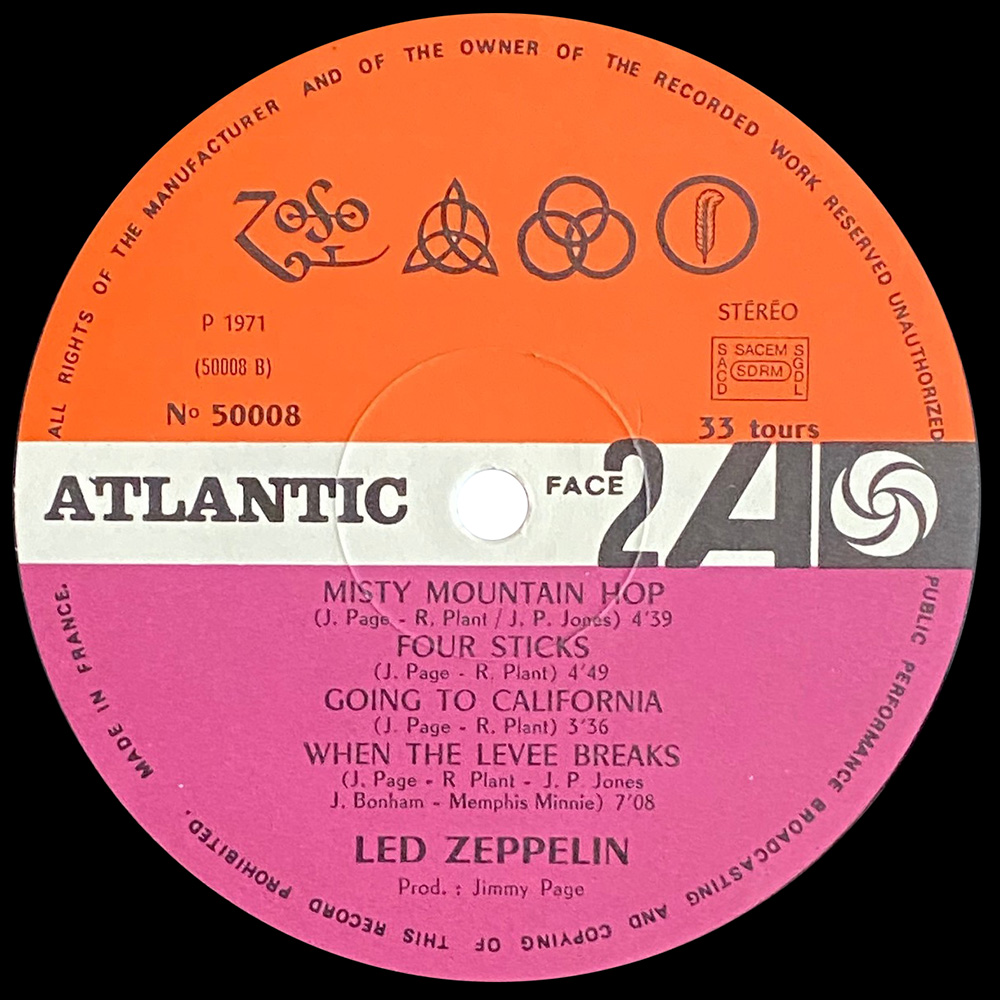 LP <br>Led Zeppelin IV <br>France (50008) - Image 8