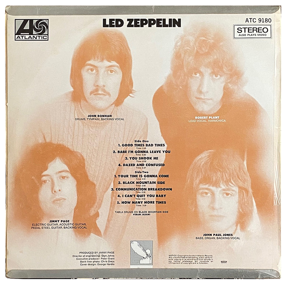 LP <br>Led Zeppelin <br>South Africa (ATC 9180) #1 - Image 2