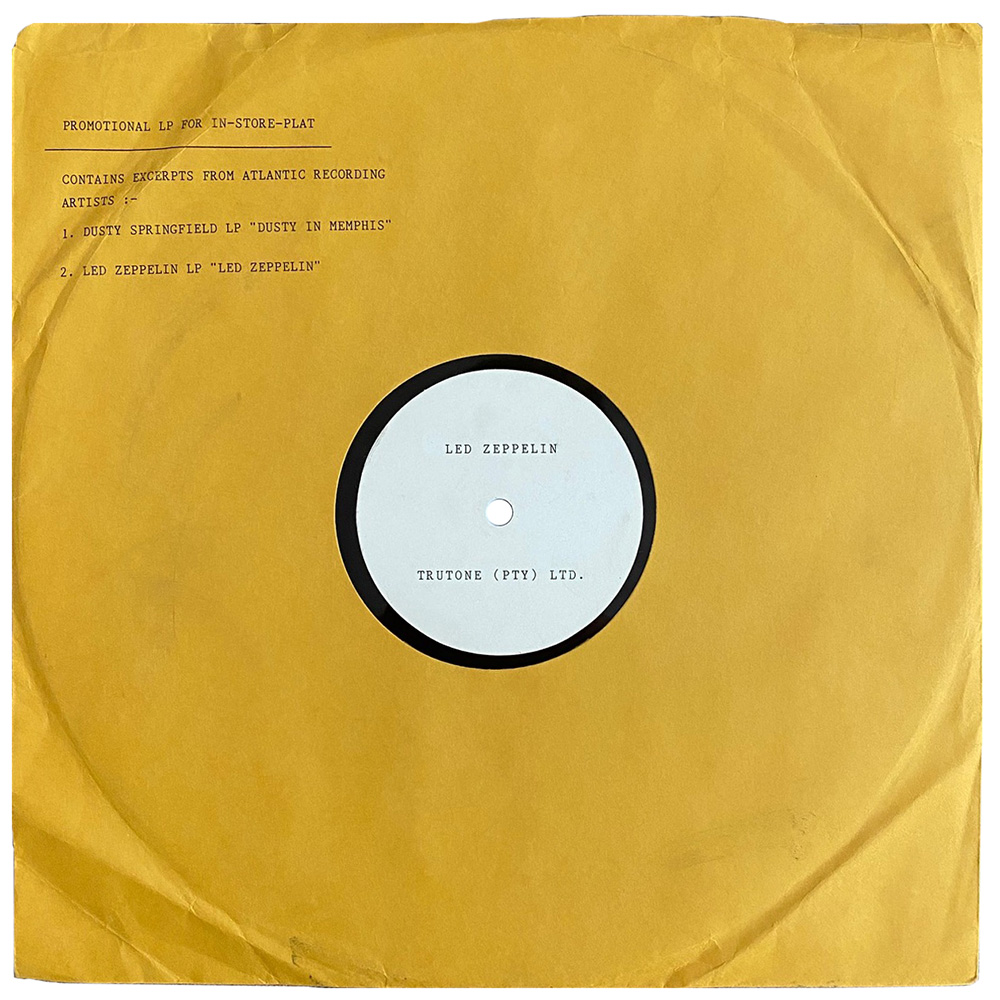 LP <br>Led Zeppelin <br>South Africa (N/A) Acetate