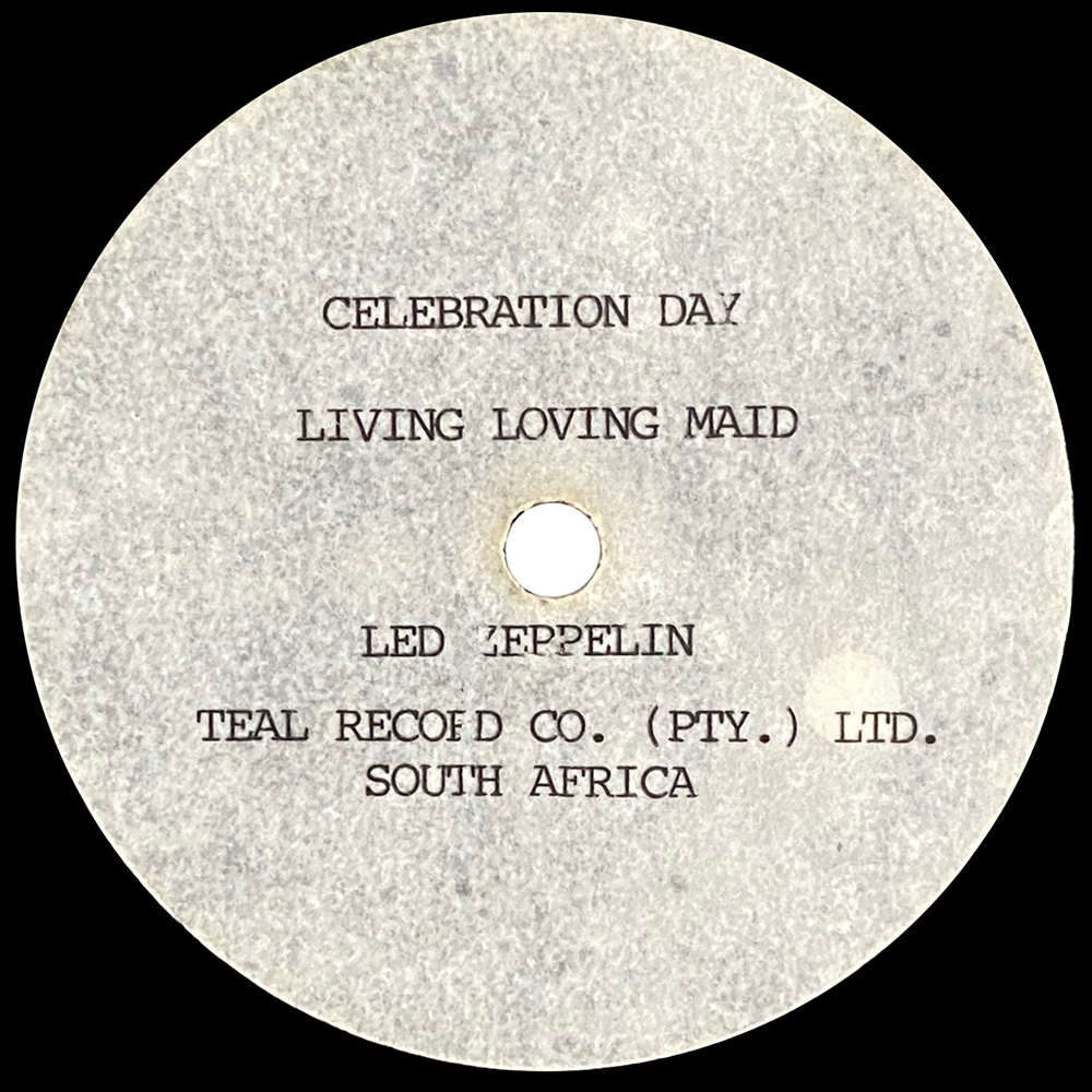 Single <br>South Africa (N/A) <br>Celebration Day / Immigrant Song (Acetate) - Image 3