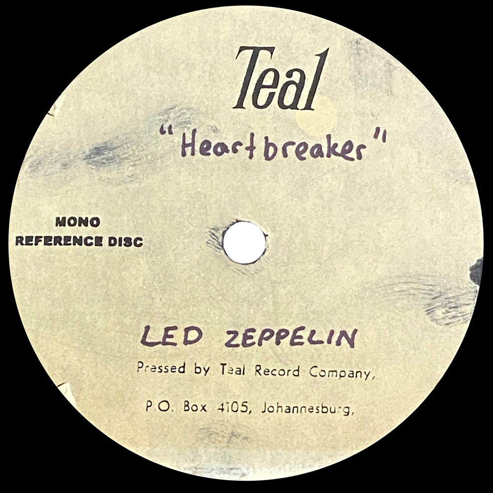 Single <br>South Africa (N/A) <br>Heartbreaker, 10" (Acetate) - Image 2