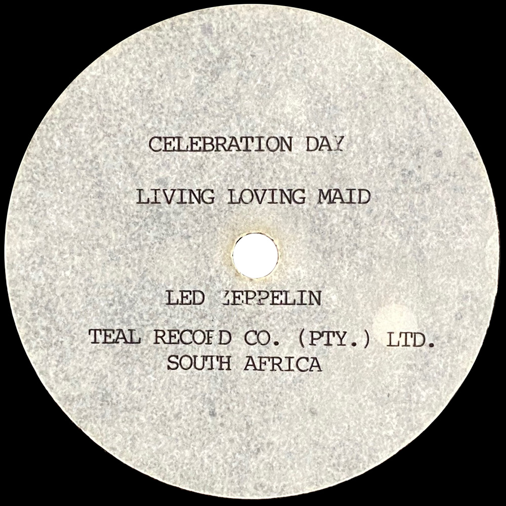 Single <br>South Africa (N/A) <br>Celebration Day / Living Loving Maid (Acetate) - Image 2
