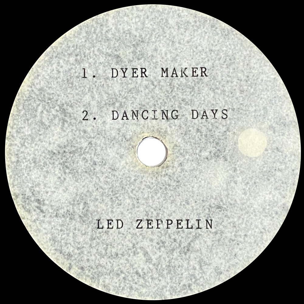 Single <br>South Africa (N/A) <br>D'yer Mak'er / Dancing Days (Acetate #1) - Image 2