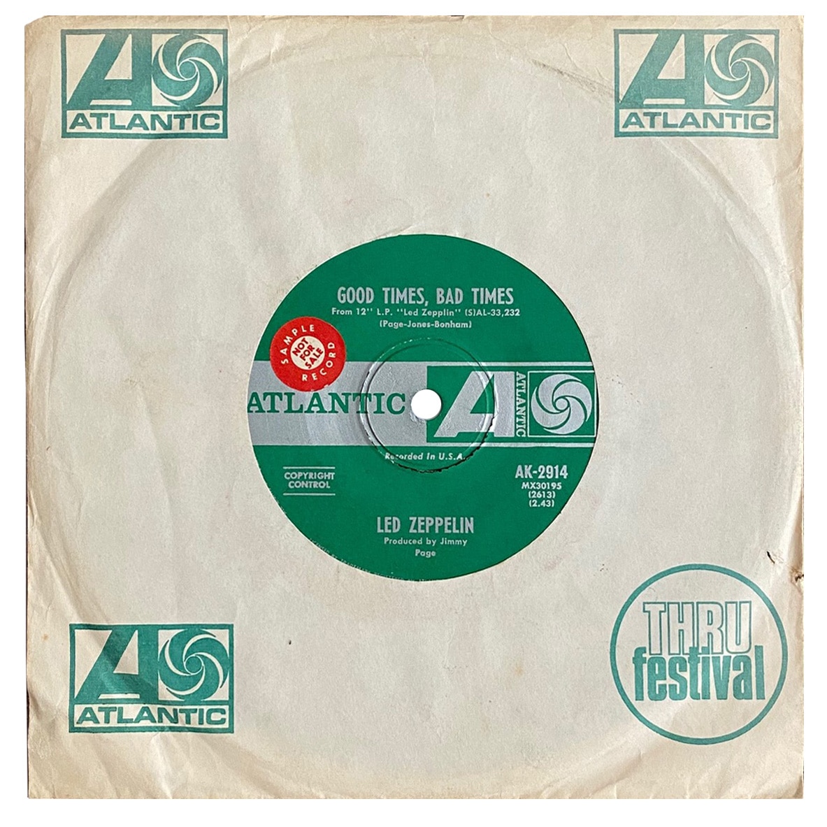 Single <br>Australia (AK-2914) <br>Good Times, Bad Times / Communication Breakdown (Promo)
