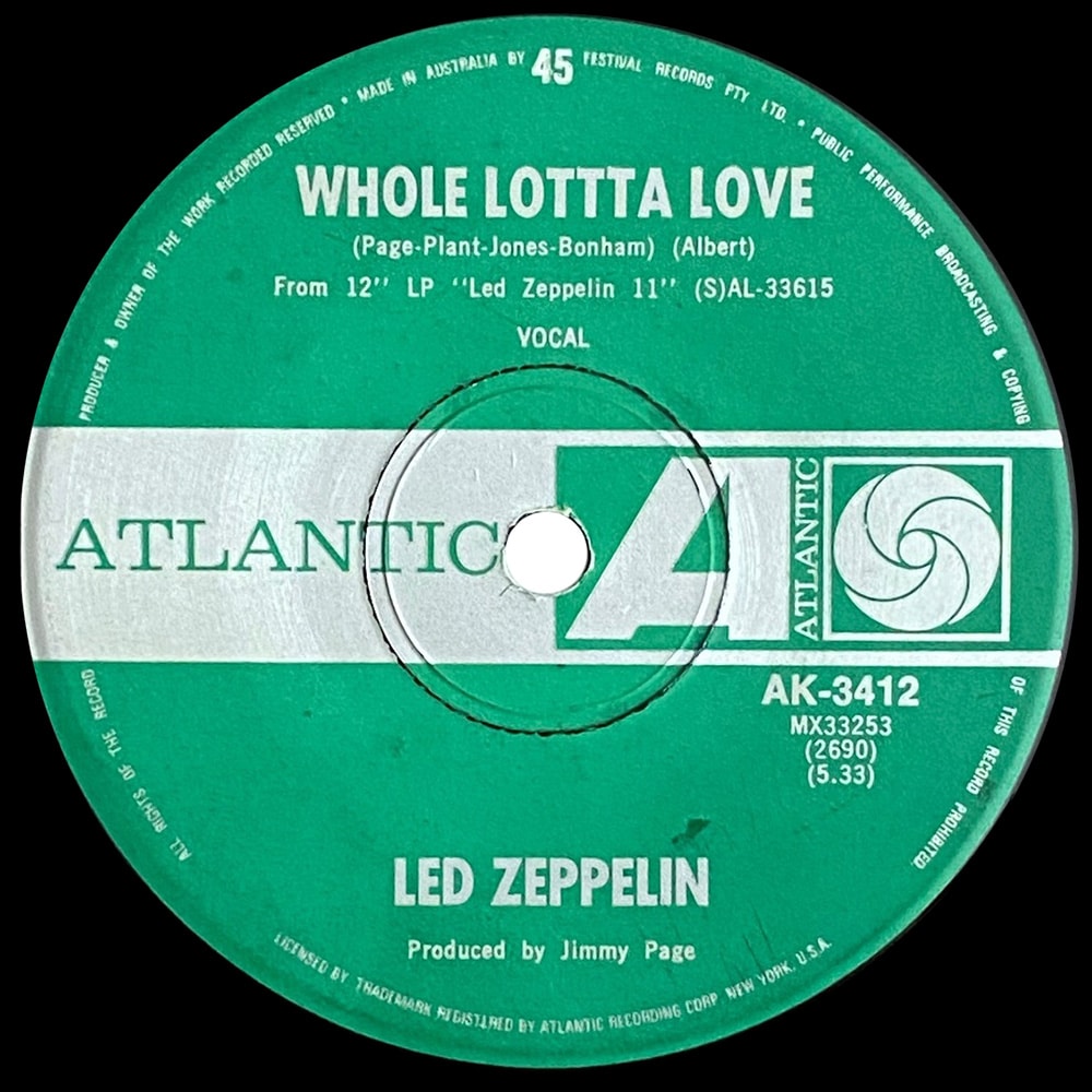 Single <br>Australia (AK-3412) <br>Whole Lottta Love / Living Loving Maid - Image 2