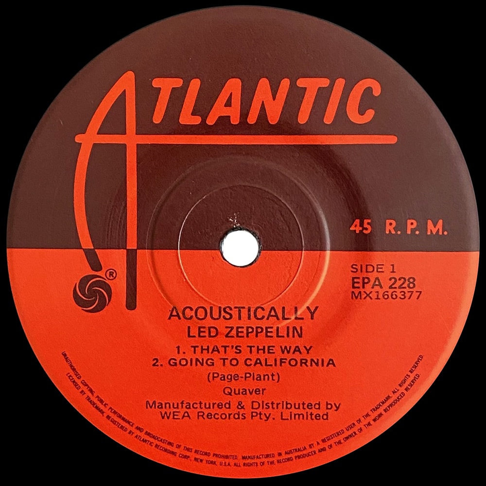 Single <br>Australia (EPA 228) <br>Acoustically (#4) - Image 3