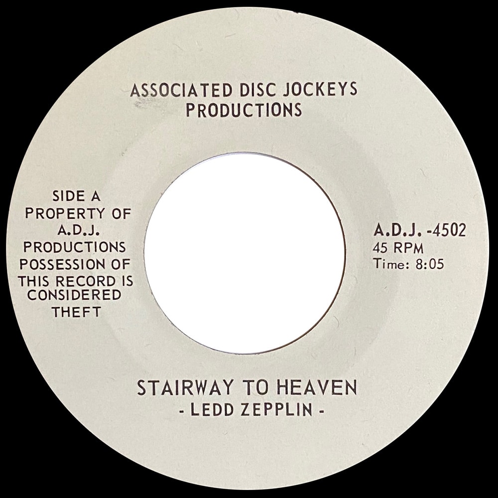 Single <br>Canada (A.D.J 4502) <br>Stairway To Heaven (Promo)