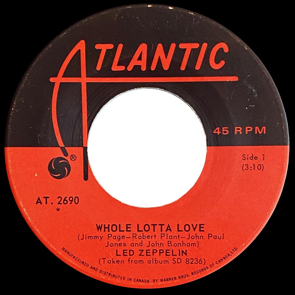 Single <br>Canada (AT. 2690) <br>Whole Lotta Love / Living Loving Maid (#3) - Image 2