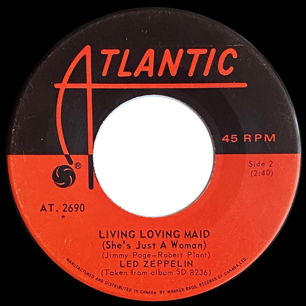 Single <br>Canada (AT. 2690) <br>Whole Lotta Love / Living Loving Maid (#3) - Image 3