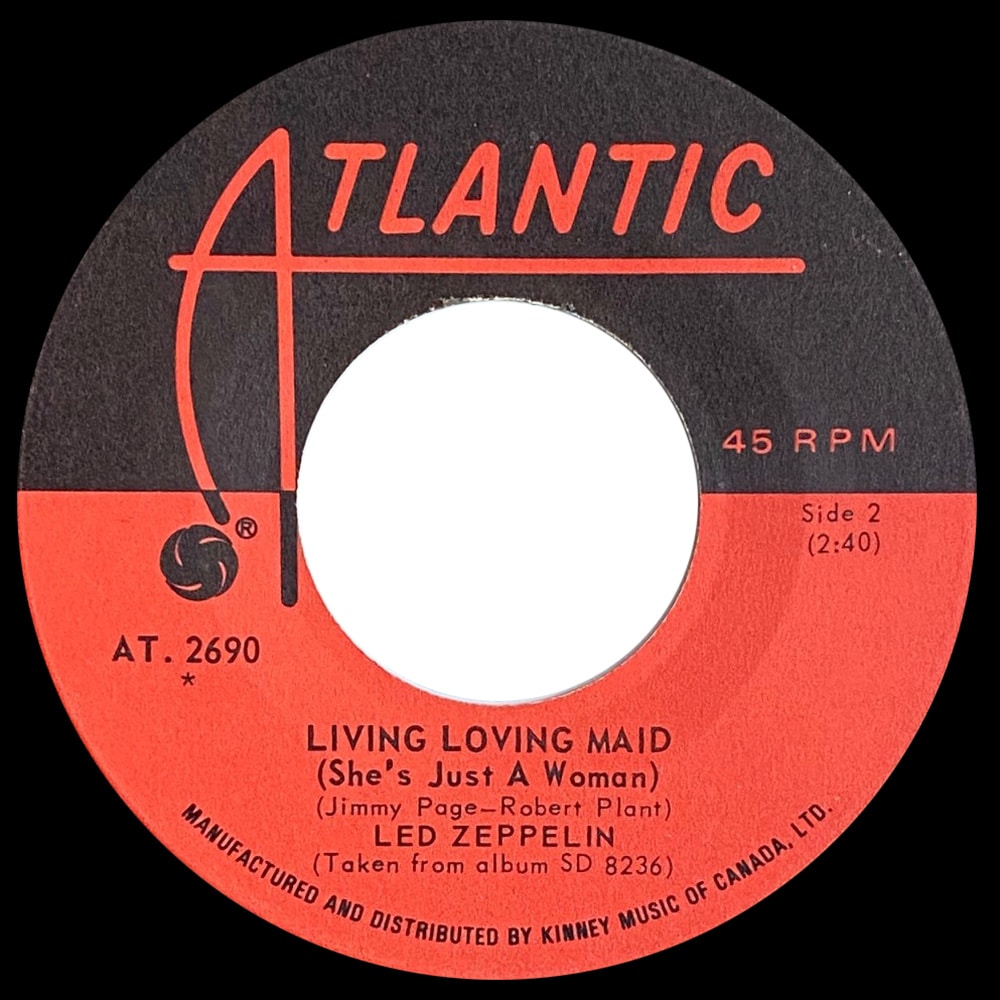Single <br>Canada (AT. 2690) <br>Whole Lotta Love / Living Loving Maid (#5) - Image 3