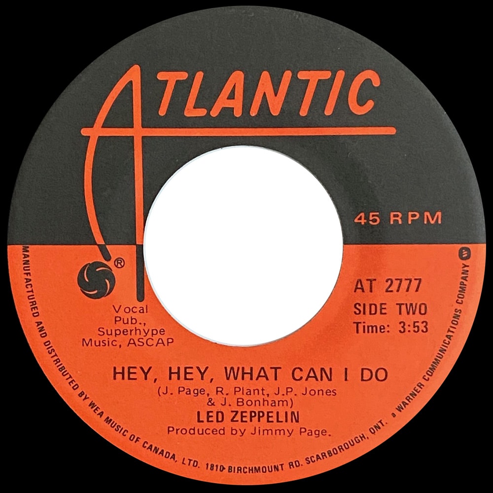 Single <br>Canada (AT 2777) <br>Immigrant Song / Hey, Hey, What Can I Do (#5) - Image 3