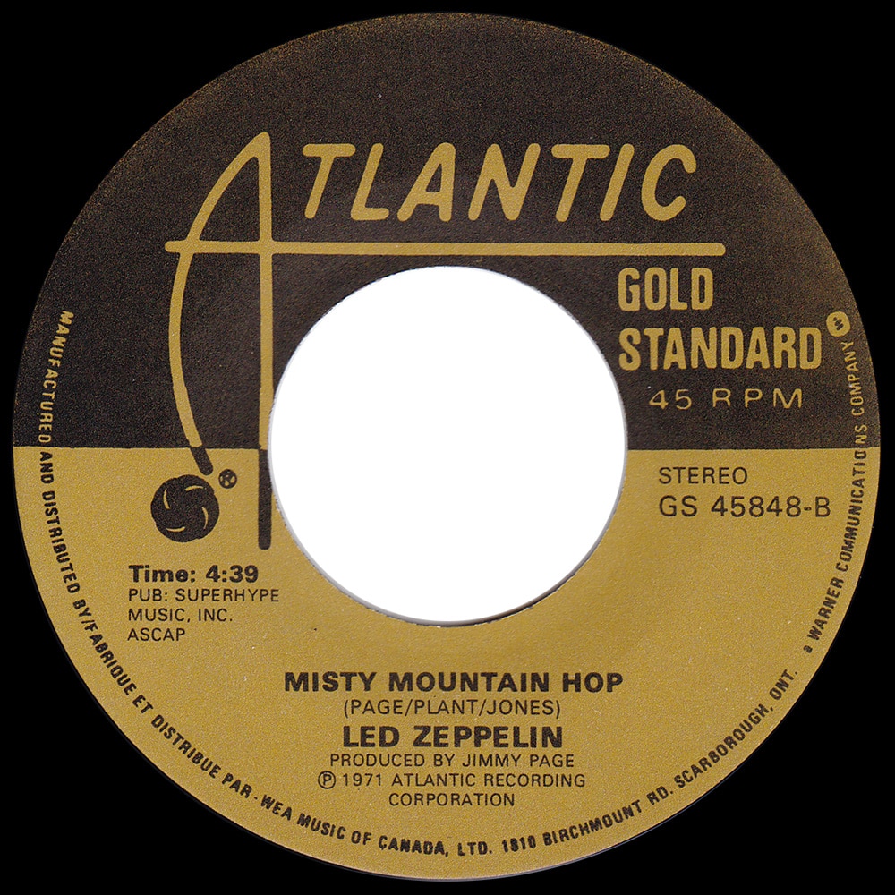Single <br>Canada (GS 45848) <br>Black Dog / Misty Mountain Hop (#2) - Image 2