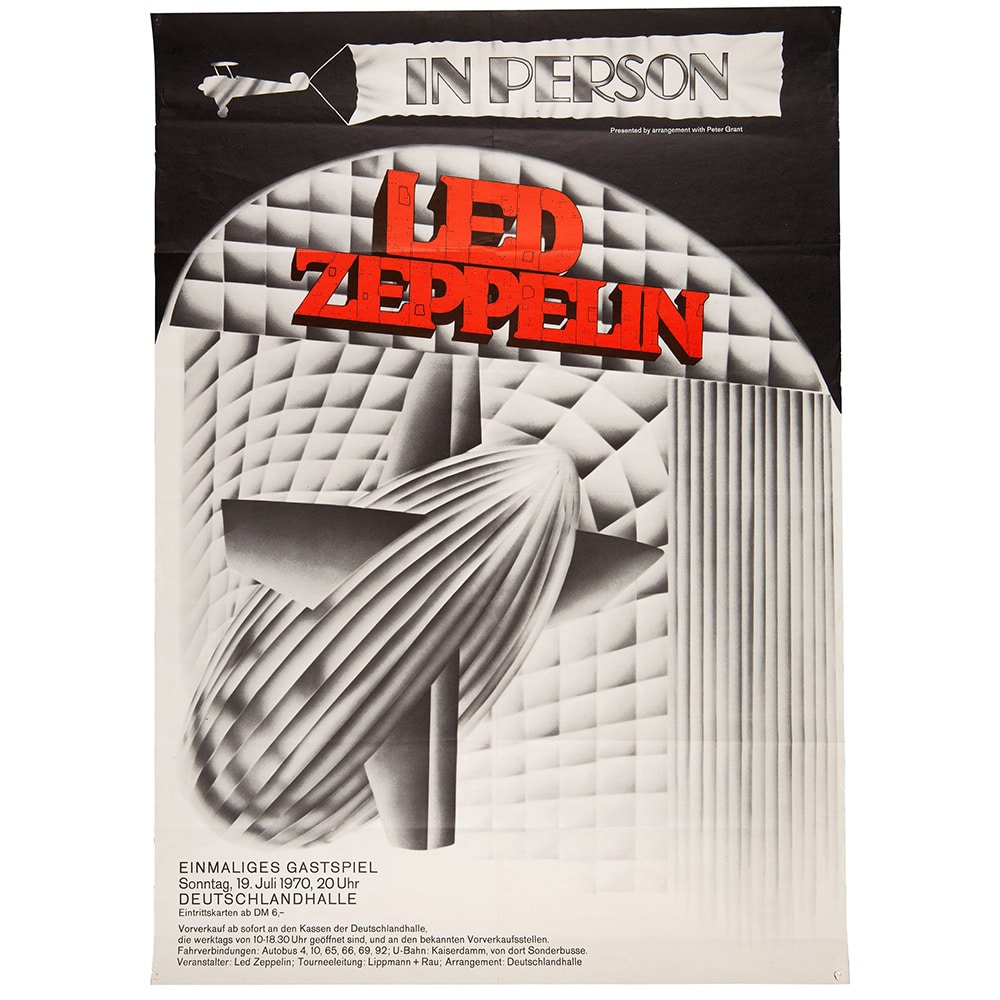 Concert Advertisement <br>1970.07.19 <br>Berlin, DE (Poster)