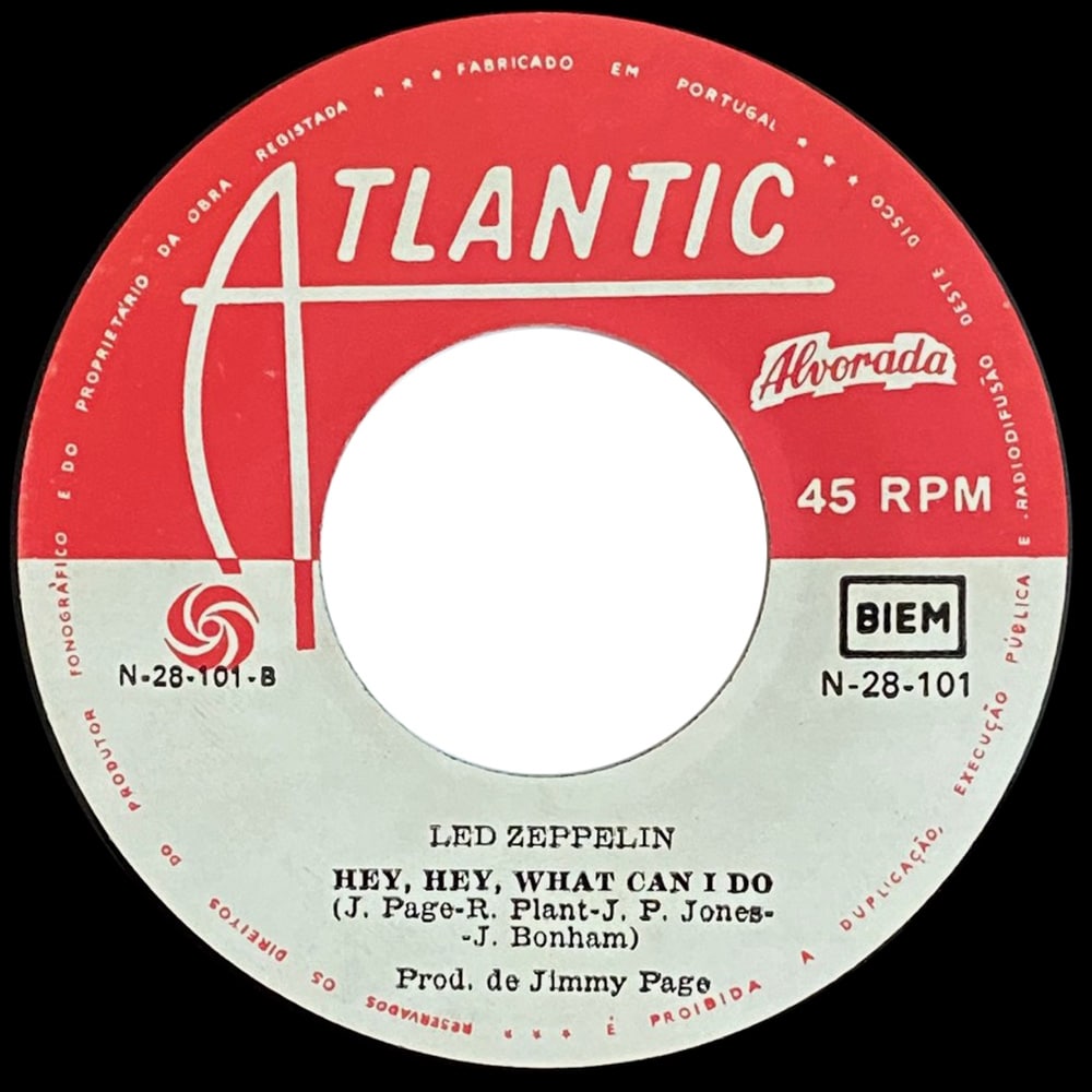 Single <br>Portugal (N-28-101) <br>Immigrant Song / Hey, Hey, What Can I Do (#3) - Image 4