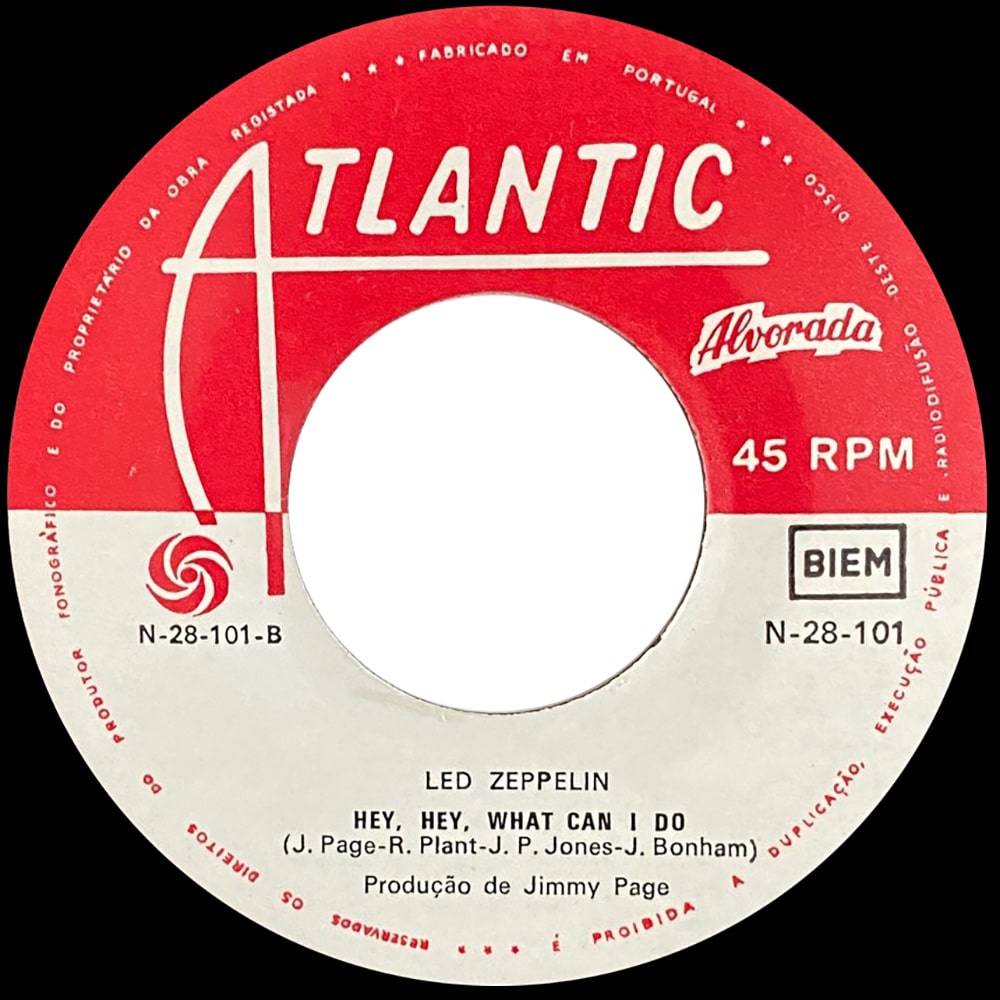 Single <br>Portugal (N-28-101) <br>Immigrant Song / Hey, Hey, What Can I Do (#5) - Image 4