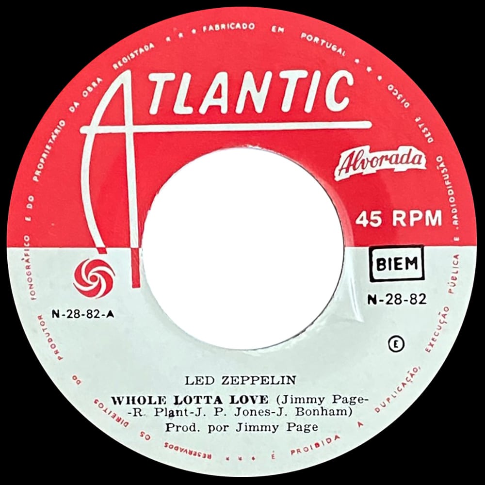 Single <br>Portugal (N-28-82) <br>Whole Lotta Love / Living Loving Maid (#2) - Image 3