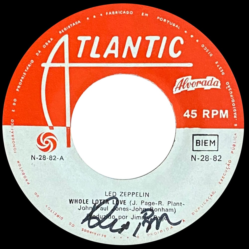 Single <br>Portugal (N-28-82) <br>Whole Lotta Love / Living Loving Maid (#3) - Image 3
