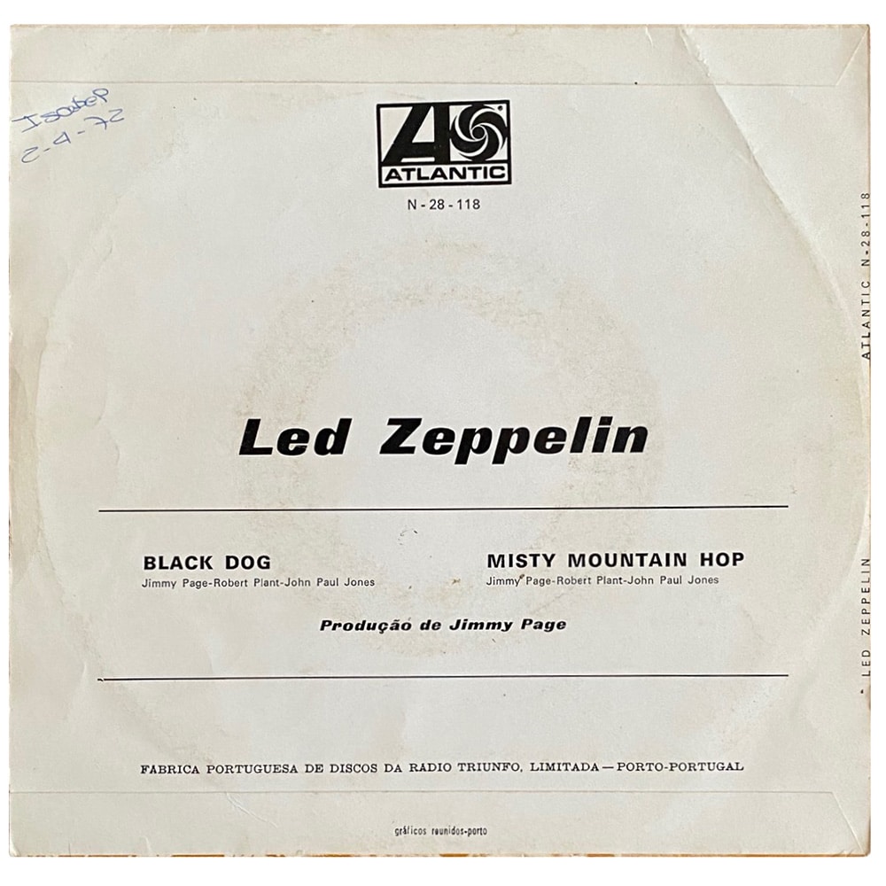 Single <br>Portugal (N-28-118) <br>Black Dog / Misty Mountain Hop (#5) - Image 2