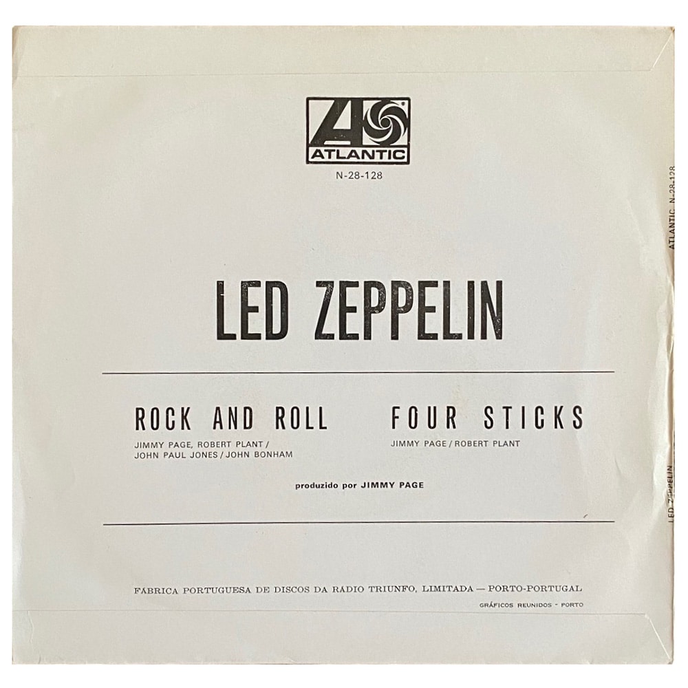 Single <br>Portugal (N-28-128) <br>Rock and Roll / Four Sticks (#4) - Image 2