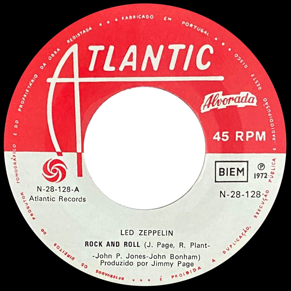 Single <br>Portugal (N-28-128) <br>Rock and Roll / Four Sticks (#4) - Image 3