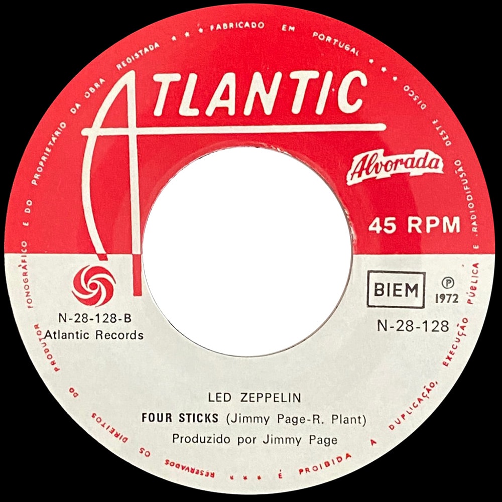 Single <br>Portugal (N-28-128) <br>Rock and Roll / Four Sticks (#4) - Image 4