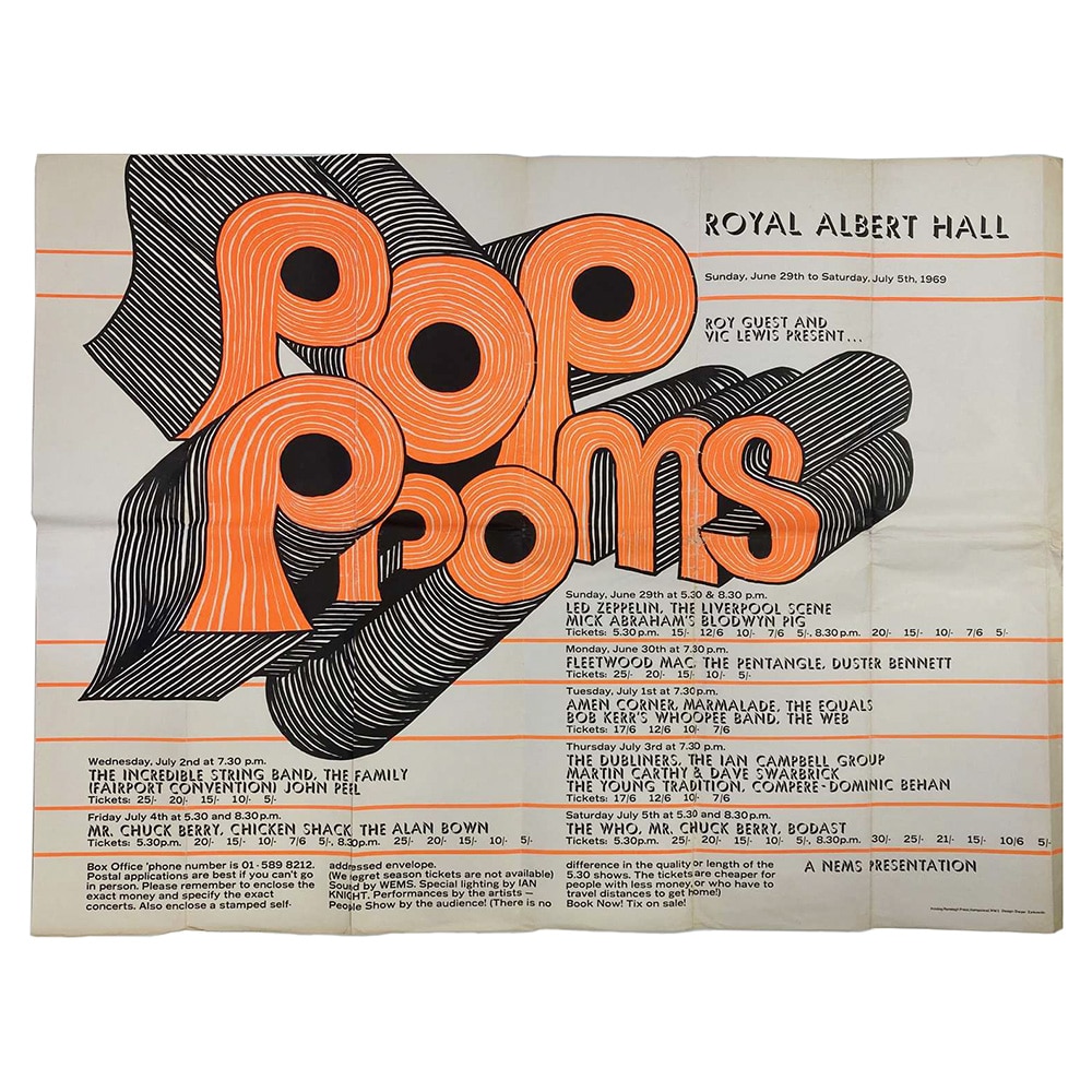 Concert Advertisement <br>1969.06.29 <br>London, UK (Poster)