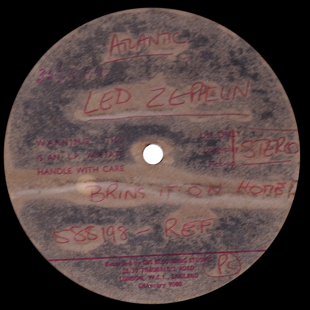 Single <br>United Kingdom (N/A) <br>Bring It On Home, 10" (Acetate)