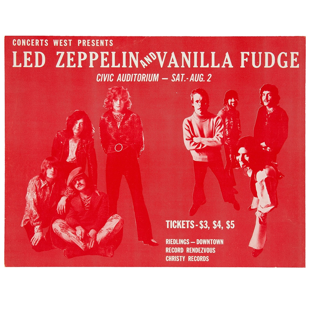 Concert Advertisement <br>1969.08.02 <br>Albuquerque, NM (Handbill)
