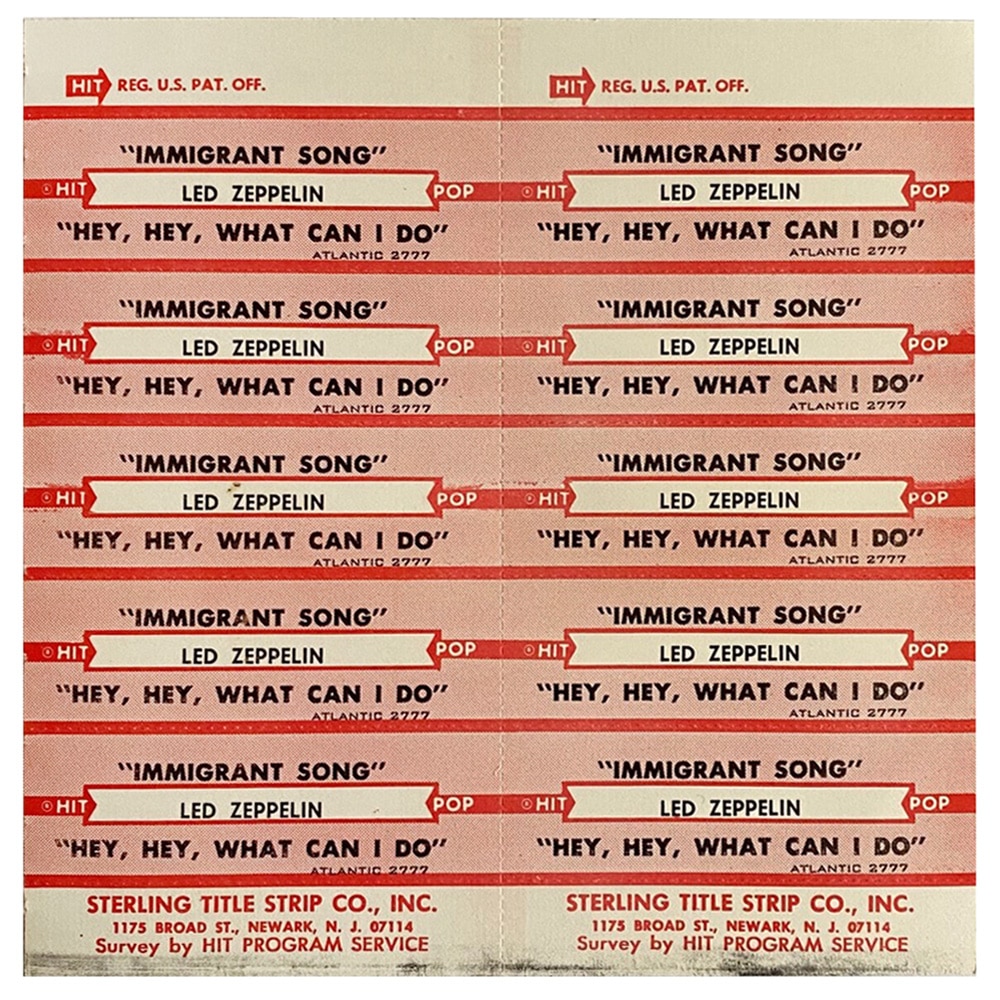 Immigrant Song (1970) <br>Jukebox Strips (USA)