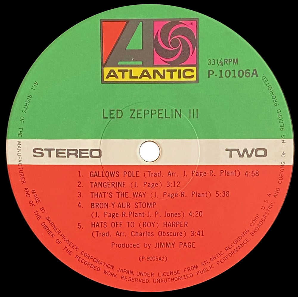 LP <br>Led Zeppelin III <br>Japan (P-10106A) #3 - Image 4