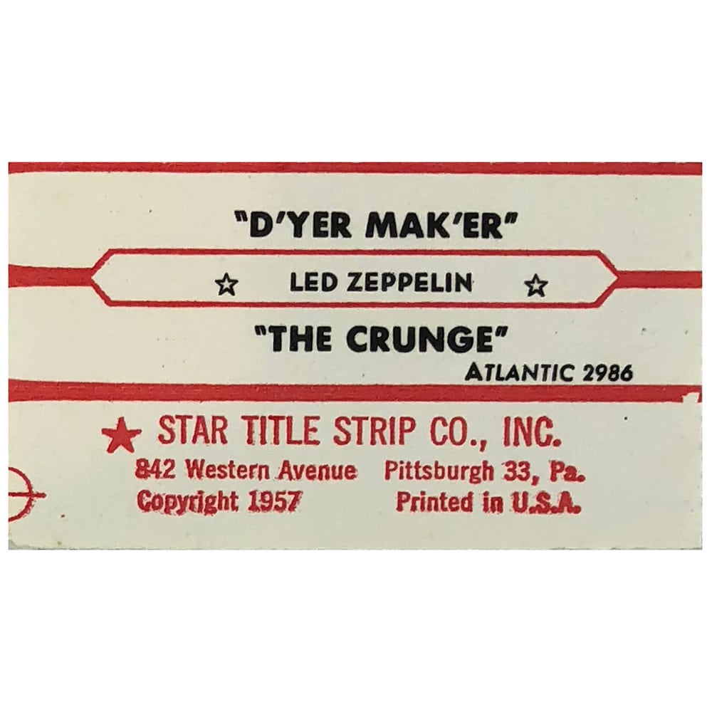 D'yer Mak'er (1973) <br>Jukebox Strips (USA) - Image 4