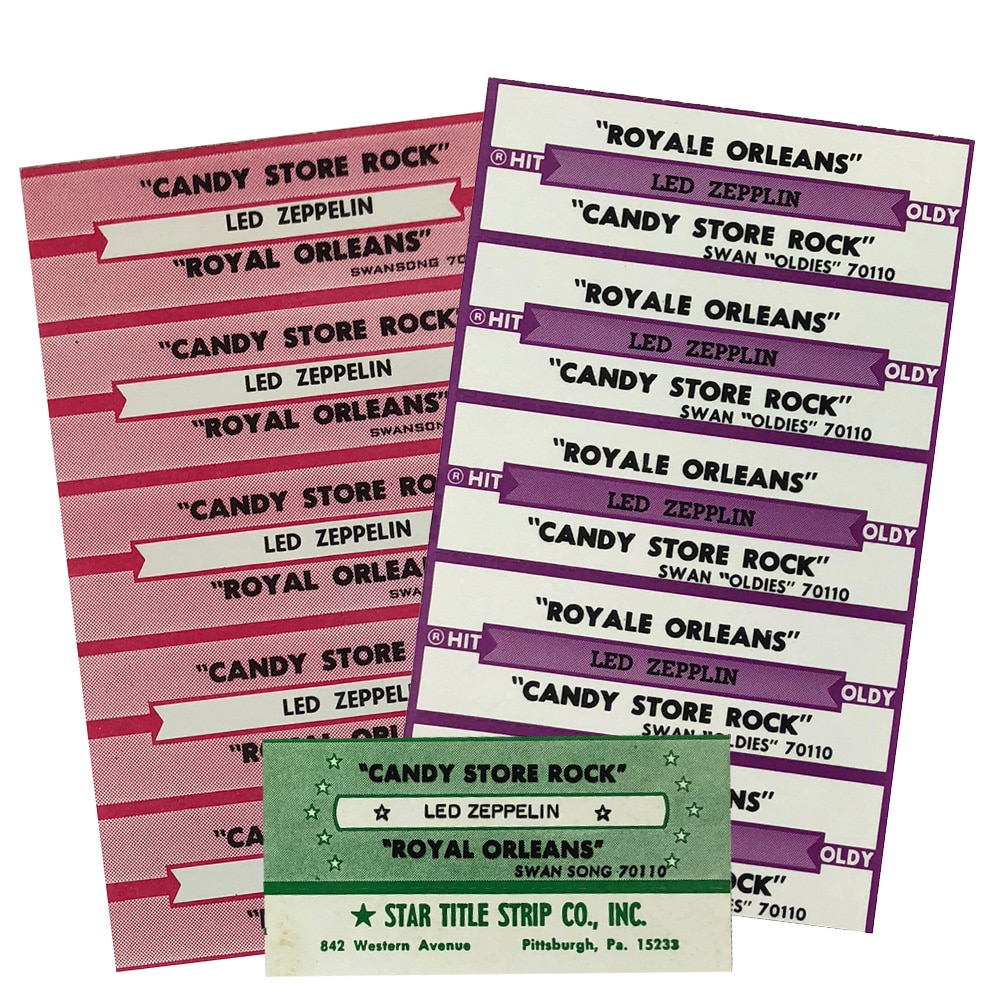 Candy Store Rock (1976) <br>Jukebox Strips (USA)