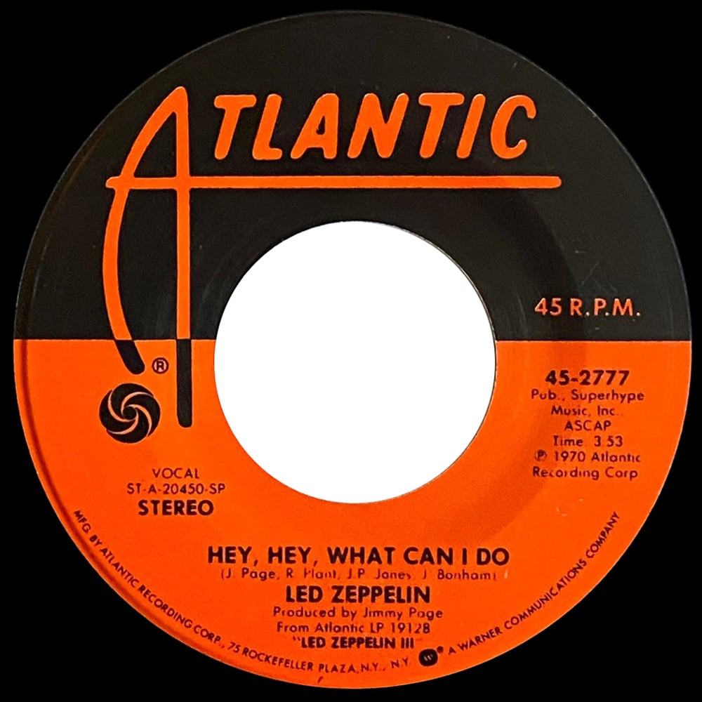 Single <br>USA (45-2777) <br>Immigrant Song / Hey, Hey, What Can I Do (#05) - Image 3