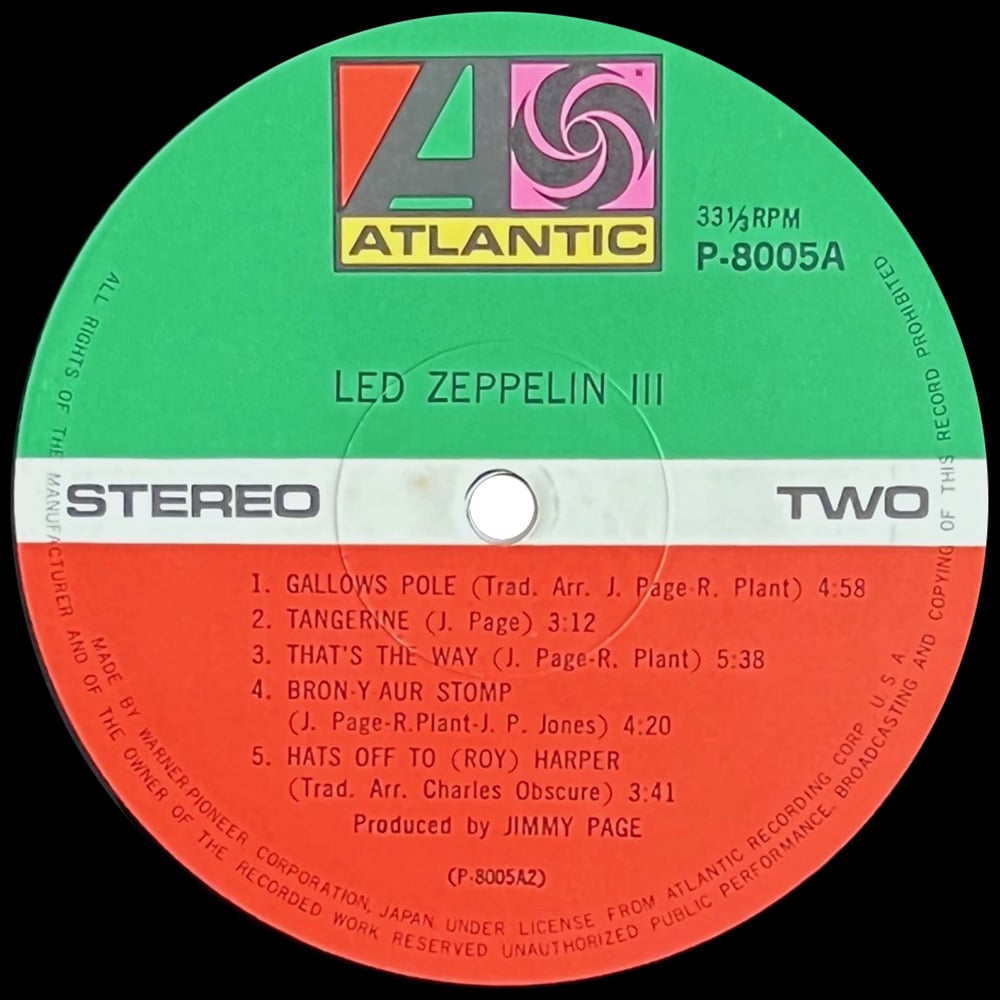 LP <br>Led Zeppelin III <br>Japan (P-8005A) #5 - Image 12