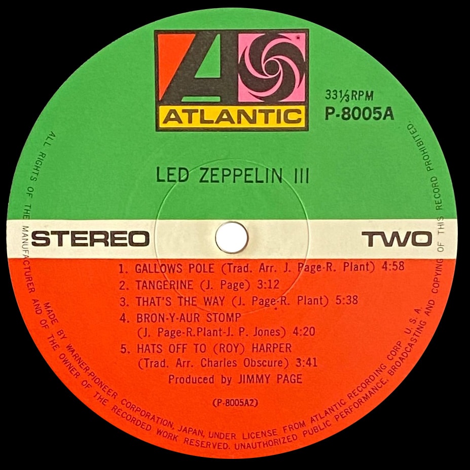 LP <br>Led Zeppelin III <br>Japan (P-8005A) #5 - Image 5