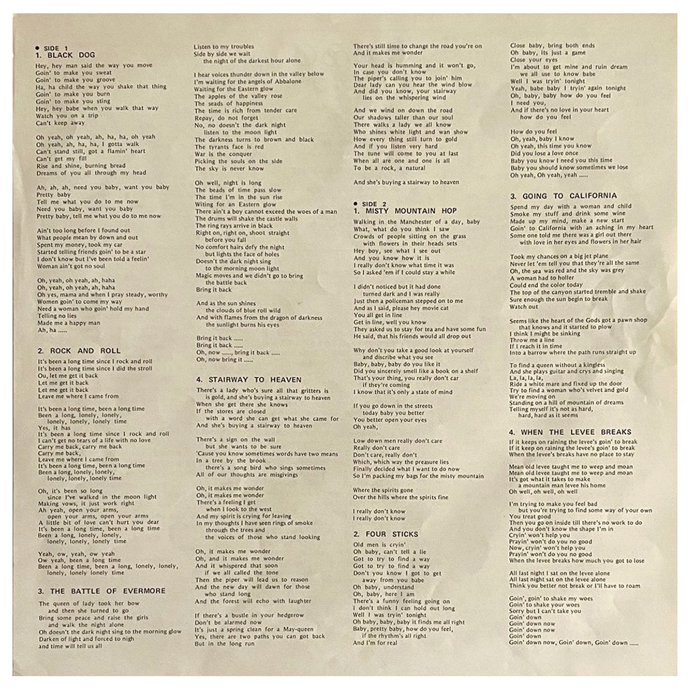 LP <br>Led Zeppelin IV <br>Japan (P-8166A) #4 - Image 9