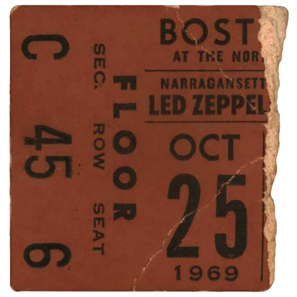 Concert Ticket <br>1969.10.25 <br>Boston, MA